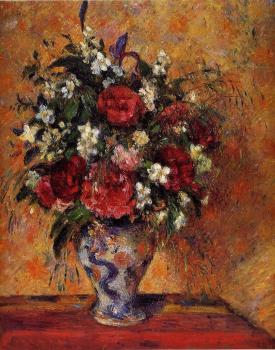 Camille Pissarro : Vase of Flowers